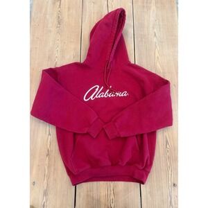 Alabama‎ Crimson Tide Script Logo Hoodie Sweatshirt Womens Medium
